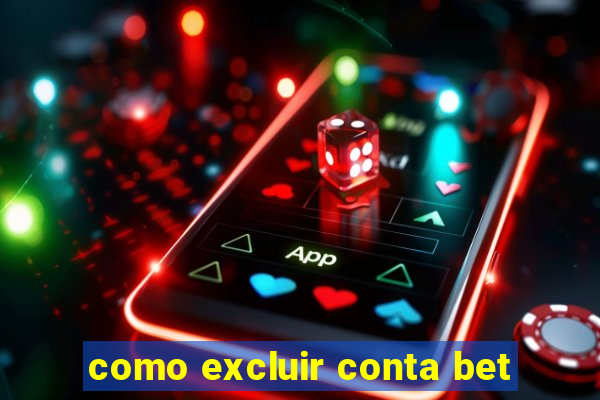 como excluir conta bet